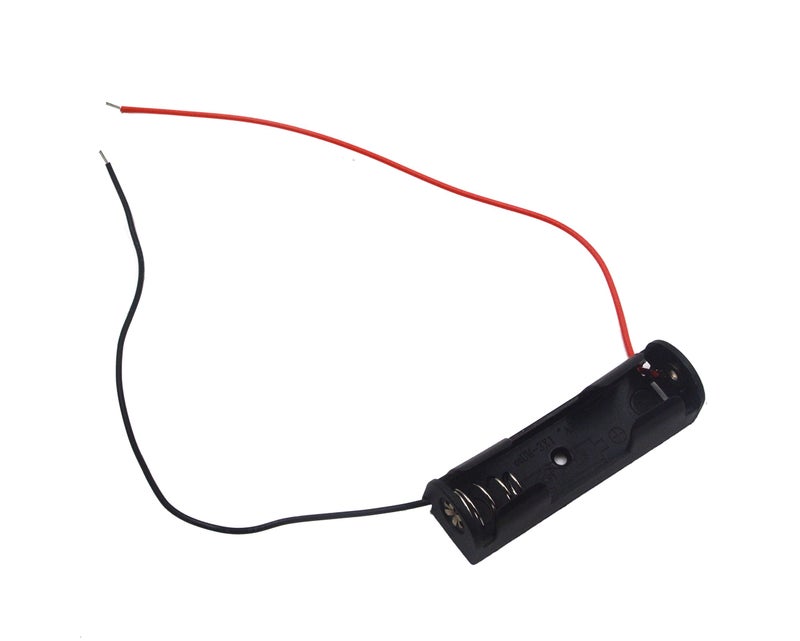 LAMPVPATH (Pack of 6) Single AA Battery Holder, 1 X 1.5V AA Battery Holder, AA Battery Holder with Leads Wires - Image 3